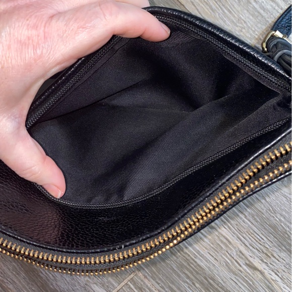 A New Day Black Faux Leather Crossbody Purse - Picture 9 of 13